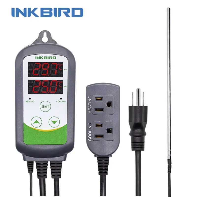 

Hot ITC-308S US SOCKET Plug & Play Thermostat Temperature Alarm Controller With Probe Digital BBQ Craft Beer Oven Temperature