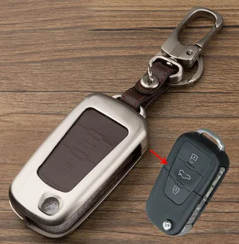 

1pc for MG GS 360 ZS Key shell cover Car remote control protective cover TOP layer leather + metal