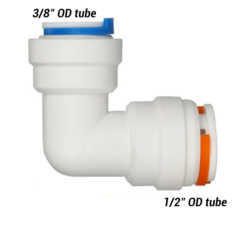 2 шт обратного осмоса RO быстрое соединение 1/2 дюймов OD шланг трубка 1/" 3/8" Женская пластиковая труба быстрые разъемы - Цвет: E