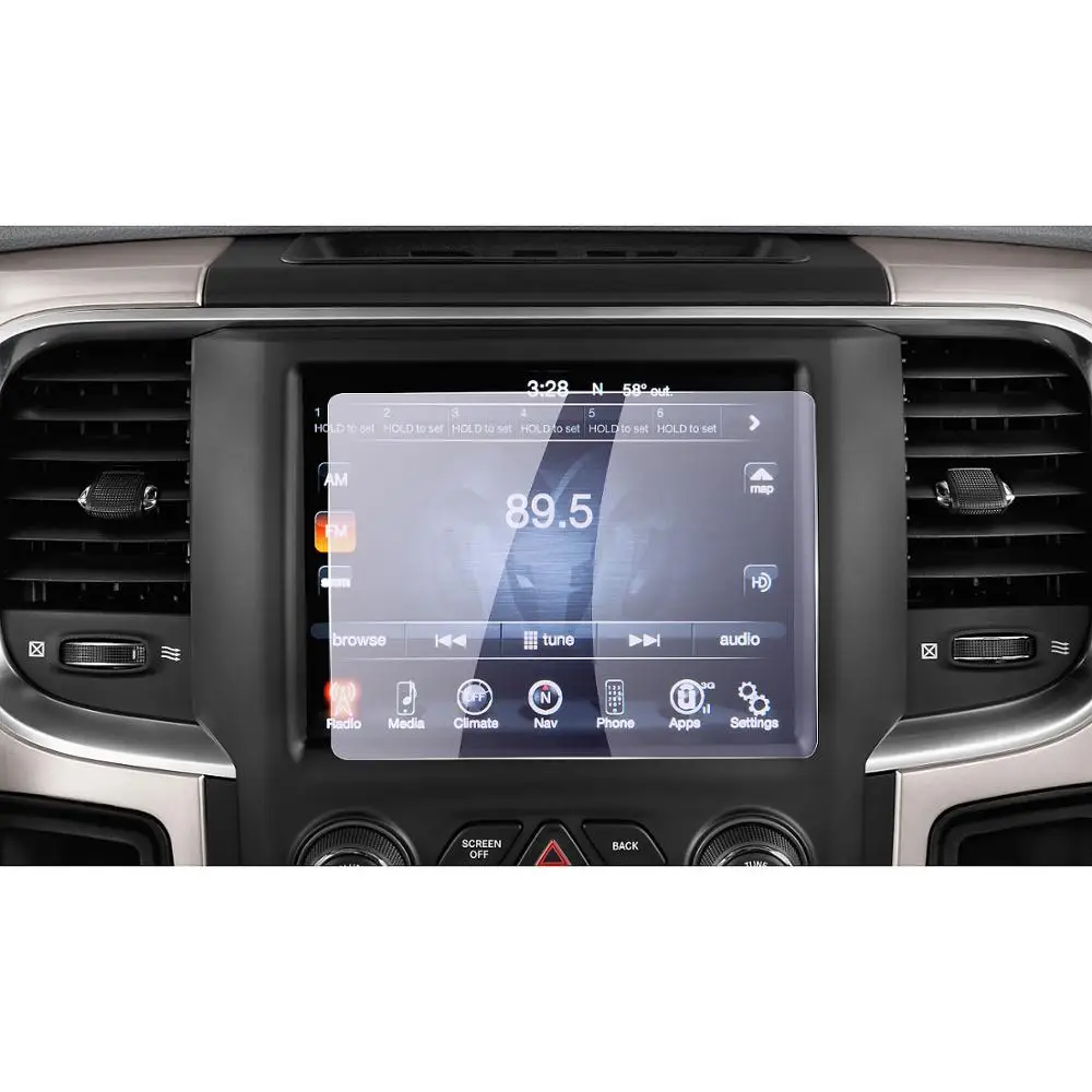 Автомобильный GPS навигационный экран RUIYA защита для Ram 1500 2018 2019 8 4 дюйма сенсорный