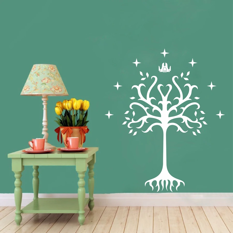 White Tree of Gondor Lord of the Rings Vinyl Car Window Laptop Decal Sticker