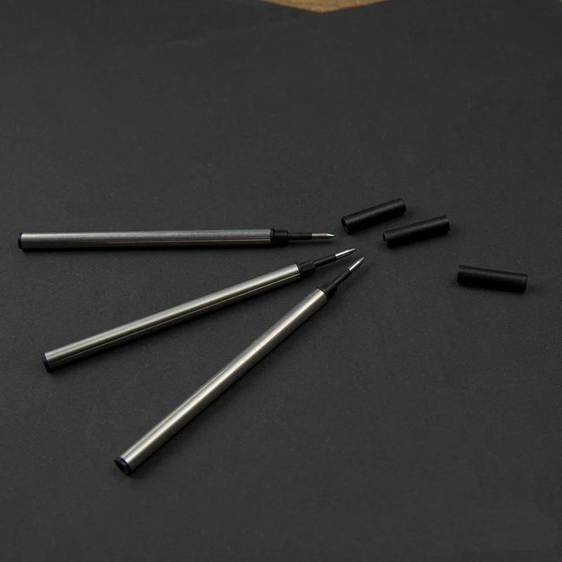 10 шт металлические шариковые ручки заправки 0,7 мм черные, голубые чернила заправки для роликовых шариковых ручек