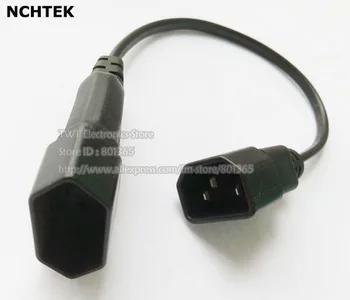 

NCHTEK EU Power Adapter Cord , IEC 320 C14 Male Plug to European 2Pin Female Power Cable For UPS PDU ,6pcs ,Free shipping