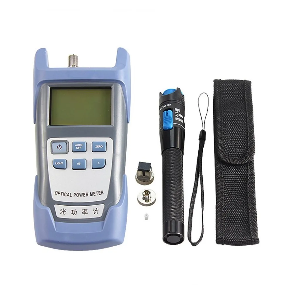 

Practical Fiber Optic FTTH Tool Kit with FC-6S Fiber Cleaver Optical Power Meter Visual Fault Locator Fiber Stripper