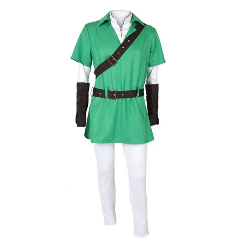 BOOCRE Game The Legend of Zelda Ocarina of Time Cosplay Link Costumes