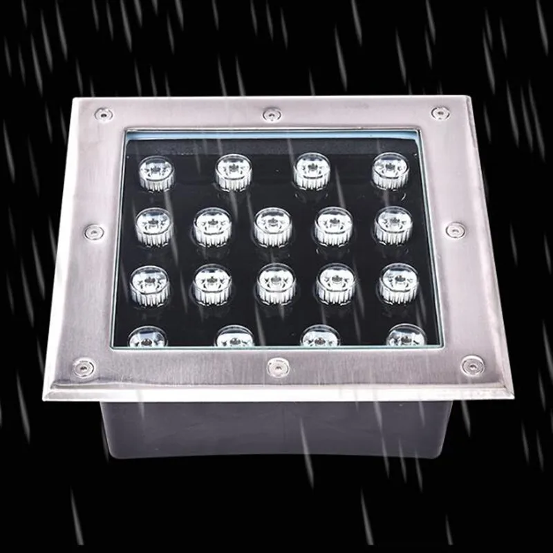 

Square LED Underground Light 9W LED Outdoor Ground Light Garden Path Buried Yard Lamp DC12V AC85-265V IP67 Waterproof Spotlights