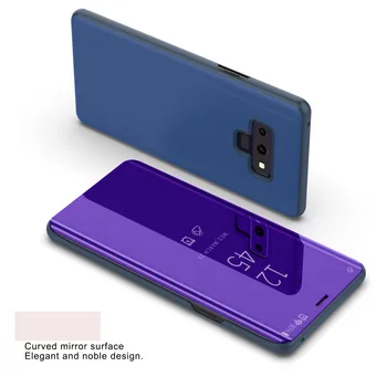 

Note9 Smart Flip Stand Mirror Case For Samsung Galaxy Note 9 Case Clear View PU Leather Cover For Samsung Galaxy Note 9 Case