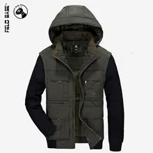 Winter Jacket Thick Warm Cotton Casual Parka Male Hooded Winter Coats Multi-Pockets Outerwear Brand Jackets Plus Size 4XL 5295