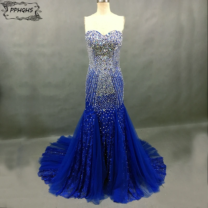 crystal evening gown
