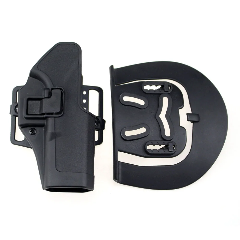

Tactical Right Hand CQC Pistol Gun Holster Military Concealment Waist Belt Loop Paddle Holster for Glock 17 19 22 23 31