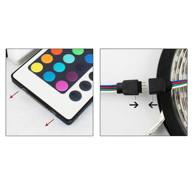 1 шт. дистанционное управление 5 м 300 светодиодов водостойкие RGB светодиодные ленты Light 3528 гибкая освещение строка светодиодная лента