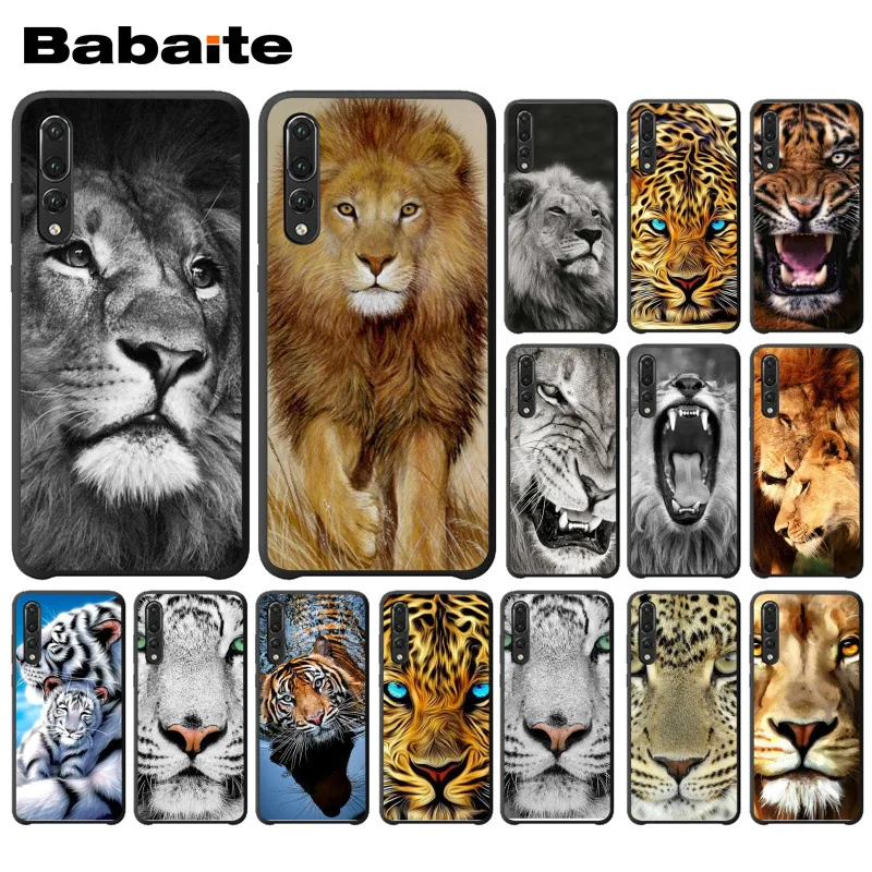 Роскошный чехол для телефона Babaite tiger lion animal howl DIY huawei p20 pro p20lite p9lite nova 3i honor 8x mate20 |