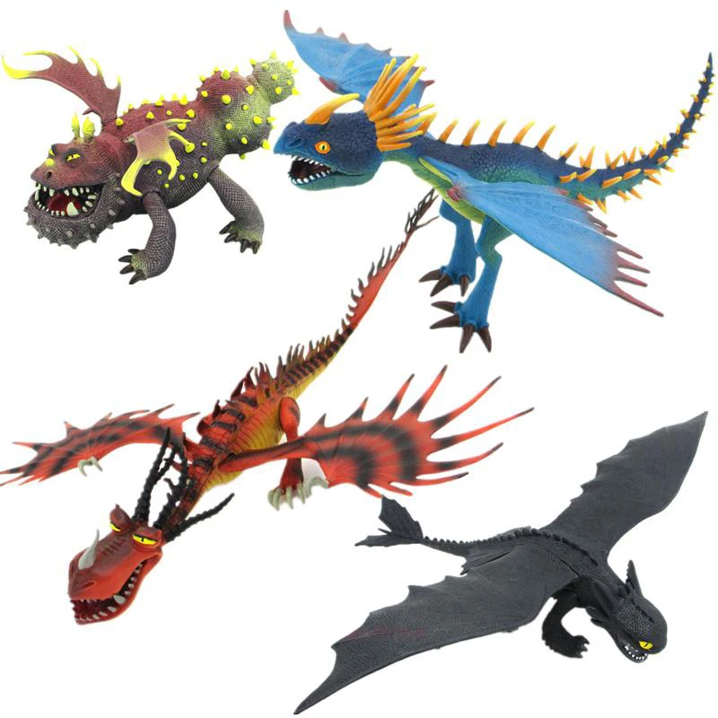 

How To Train Your Dragon 2 25-37cm Toothless Night Action Figure Toy Deadly Nadder Hageffen Gronckle Collectible Toy For Gift