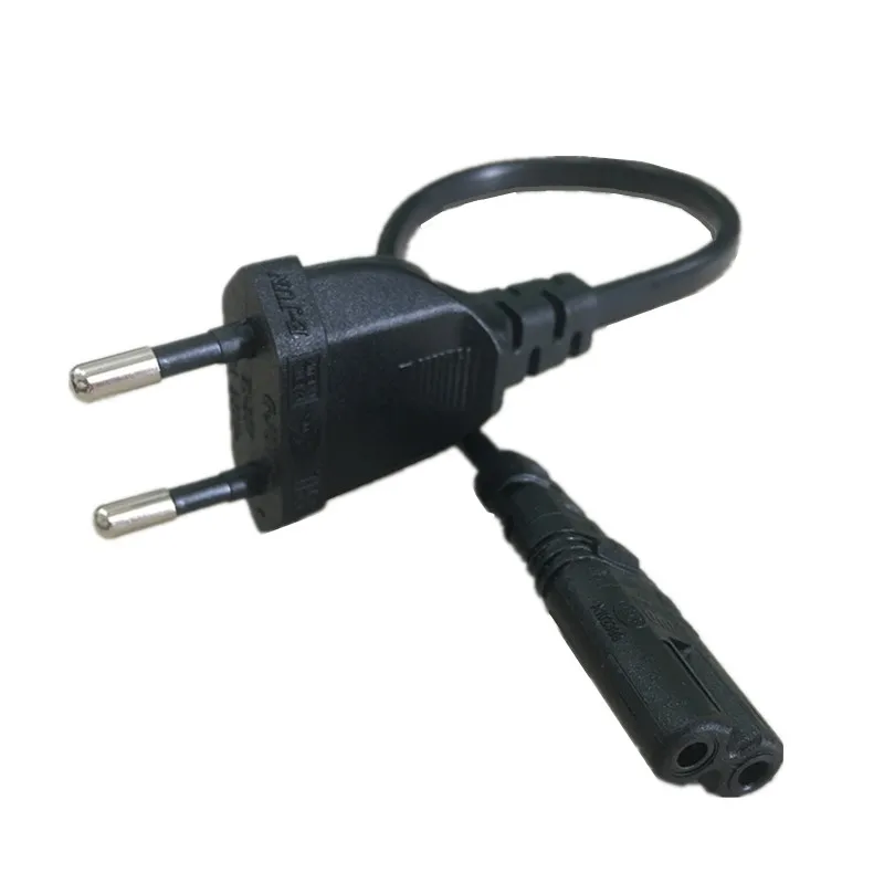 

European EU Power Cable Euro C7 Figure 8 Power AC Power Lead Extension Cord 1.4m For Portable Radio Battery Charger PSP 3 4