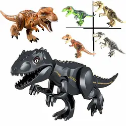 1 шт. оригинальный мир Юрского периода Динозавр Tyrannosaurus цифры кирпичи игрушки Велоцираптор Indoraptor строительные блоки