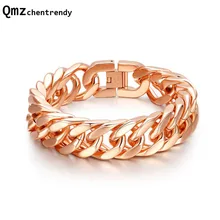 High Quality Titanium IP Rose Gold Twisted Bracelets Punk Bangle Trendsetter Jewelry Rock Rapper Men Women Accessories