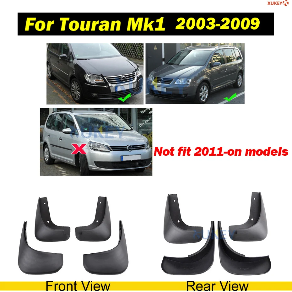 Автомобильные Брызговики для Vw T-roc Troc Touran Tiguan Sharan Atlas Teramont Caddy для Touareg MK1 MK2 Брызговики