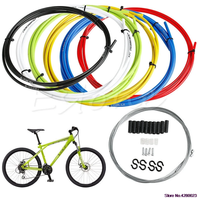 Bicycle Bike Road Brake Cable Set W// innerwires /& housing 1 front 1 rear White