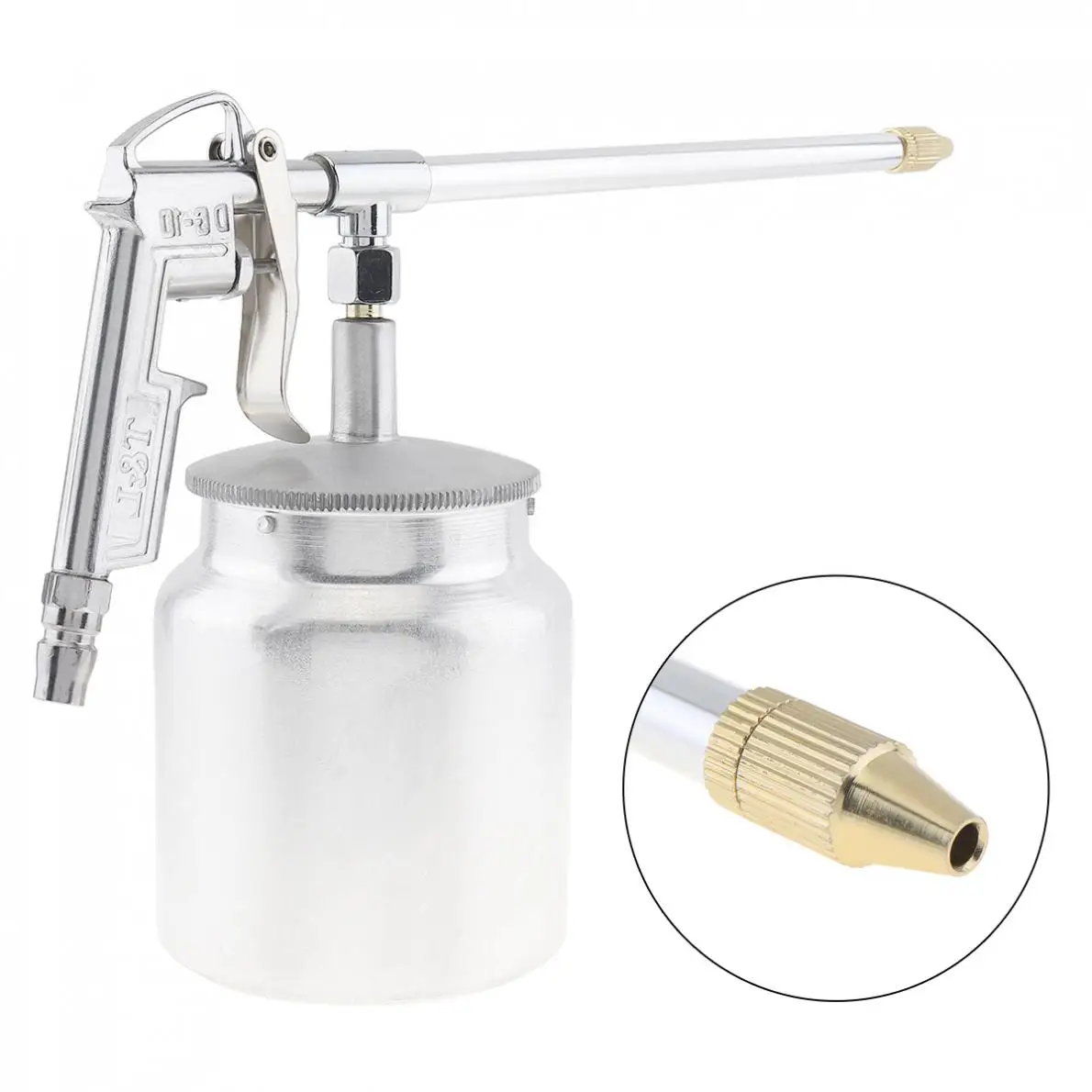 1-5pcs Easy operate Silver Pot Type Pneumatic Spray Gun with 6mm Nozzle and Aluminum Pot for Furniture Factory Facilities