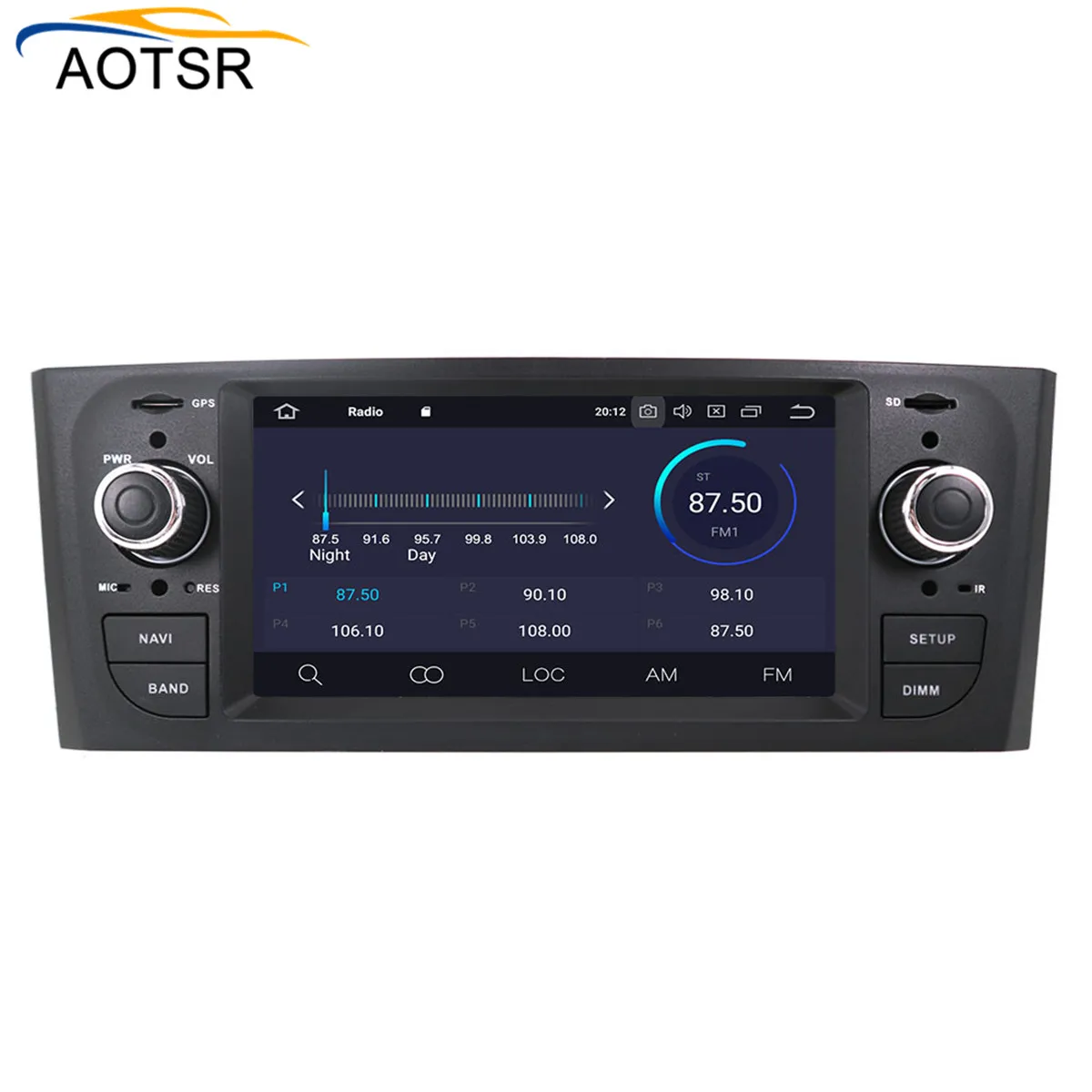 Perfect Octa Core IPS Android 9.0 GPS Navigation Stereo Car DVD Multimedia for Fiat Grande Punto Linea 2007-2012 with Radio audio stereo 3