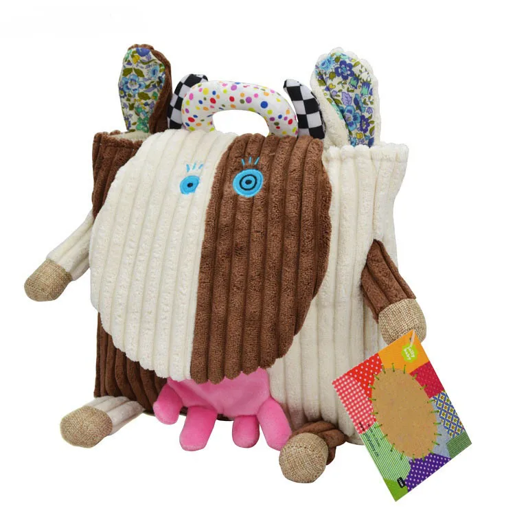 Новое поступление детские игрушки сова детский мультяшный плюшевый рюкзак стерео милый младенческий животное пакет для конфет Дети школьный