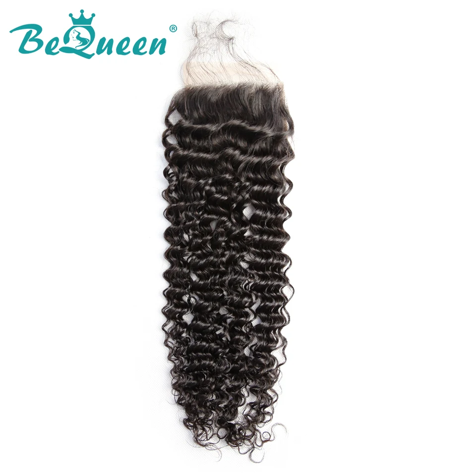 

Bequeen Brazilian Curly Hair Swiss Lace Closure 4*4, Middle part ,free part and three part 8-20'' available free shipping
