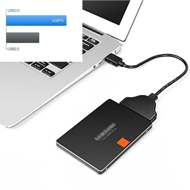 USB 3 0 на SATA кабель адаптер 2 5 дюймов 22 Pin Sata III с питанием внешний для SSD HDD жесткий