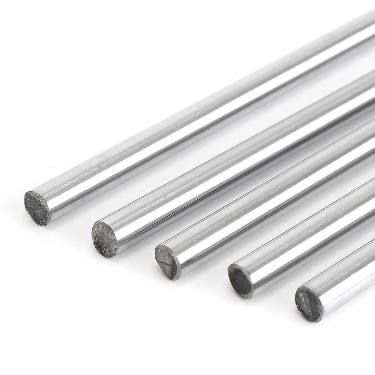 

SULEVE New OD 8mm x 300/380/400/500/600mm Bearing Steel Cylinder Liner Rail Linear Shaft OpticalAxis For 3D Printer & CNC