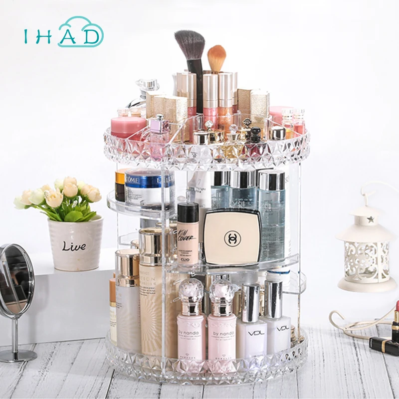 Aliexpress.com : Buy Diamond pattern rotation makeyp box Crystal