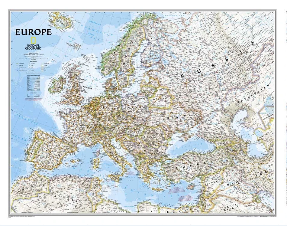 Лидер продаж RZ DT 111 винтажная картина маслом печать на холсте &quotEUROPE GEOGRAPHIC&quot