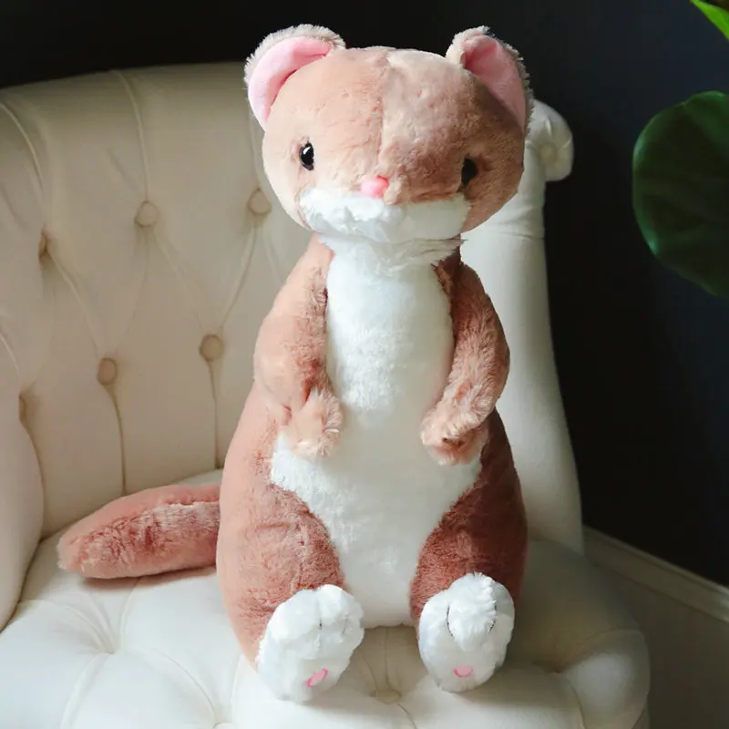 50cm Lovely Ferrets Plush toy Cartoon Mustela Putorius Furo Dolls Simulation Animals Children