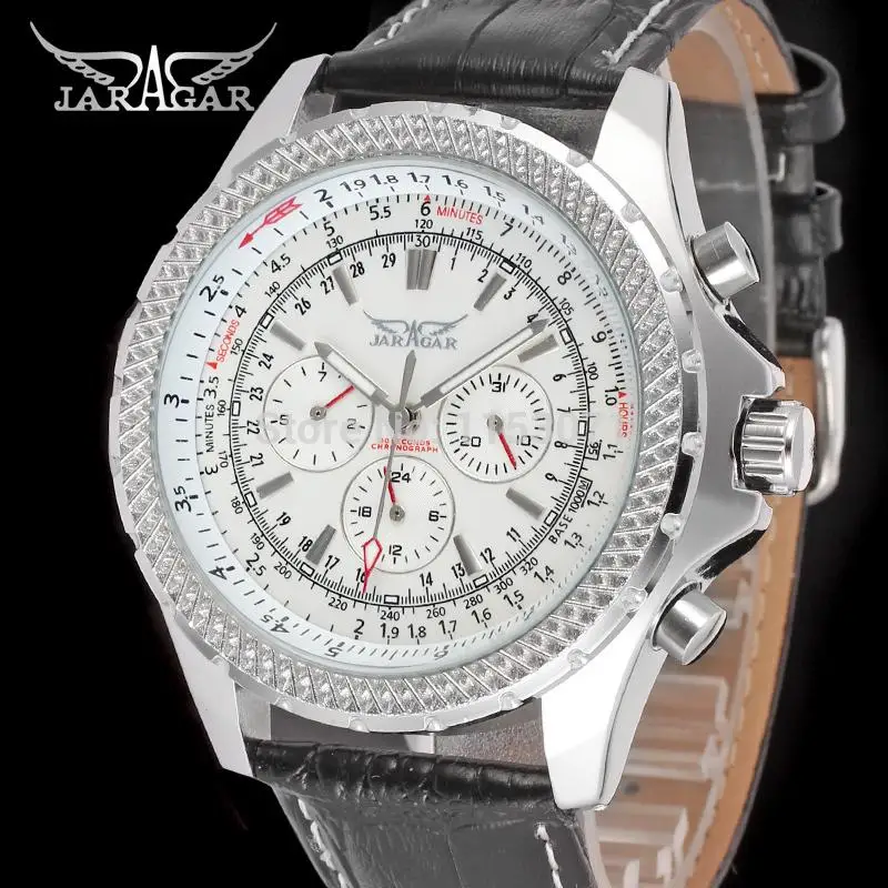 JARAGAR Роскошные Watches gear Case Tourbillon AutomDress Новые популярные Jargar автоматические мужские