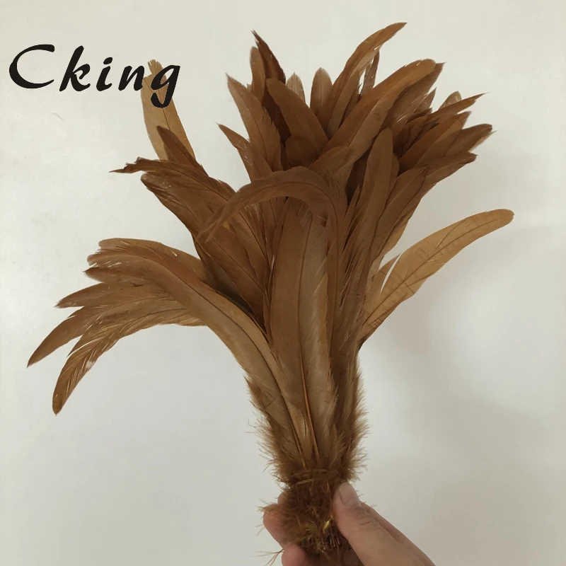 

Gold Rooster tails Feather 35-40cm/14-16" Long coque feather (pack of 1000pcs) diy fashion wedding party decorations jewelrys