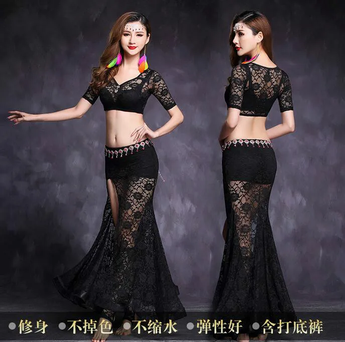 Хорошее качество набор костюма для танца живота bellydance pratice одежда 4 вида цветов