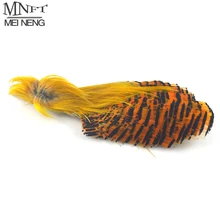 MNFT натуральный цвет золотой фазан перо мухобойка материал для ловли мух Hackle изготовление 2 варианта