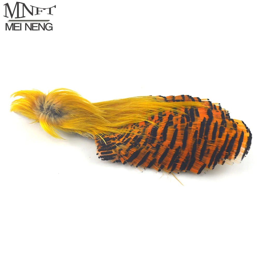 

MNFT Natural Color Golden Pheasant Feather Fly Tying Material for Fly Fishing Flies Hackle Making 2 Choices