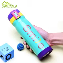 500 мл улыбка креативный спортивный термос бутылка двухслойный термос, кружка конфеты цвет кружка термос для воды для влюбленных