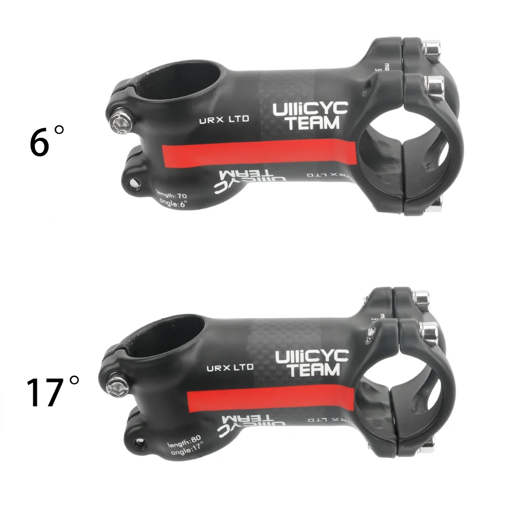 Новое поступление Ullicyc 4 цвета сплав+ 3 к Карбон 6 градусов 17 градусов вынос руля для горного велосипеда дорожный велосипед Frok 28,6 бар 31,8 LGA08