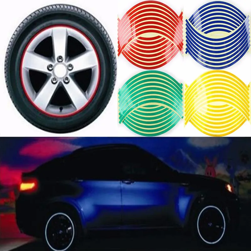 16 шт. светоотражающая лента для велосипеда мотоцикла автомобиля|car styling|reflective rim