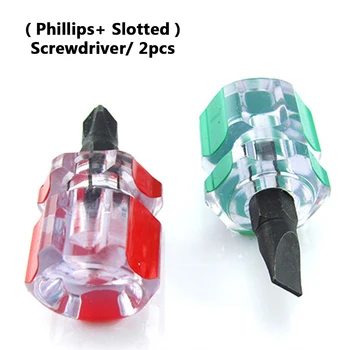 

Mini Screwdriver Tools 6x14mm 2pcs Anti Slip Phillips Slotted Screwdriver Bits Single Side Hand Tools