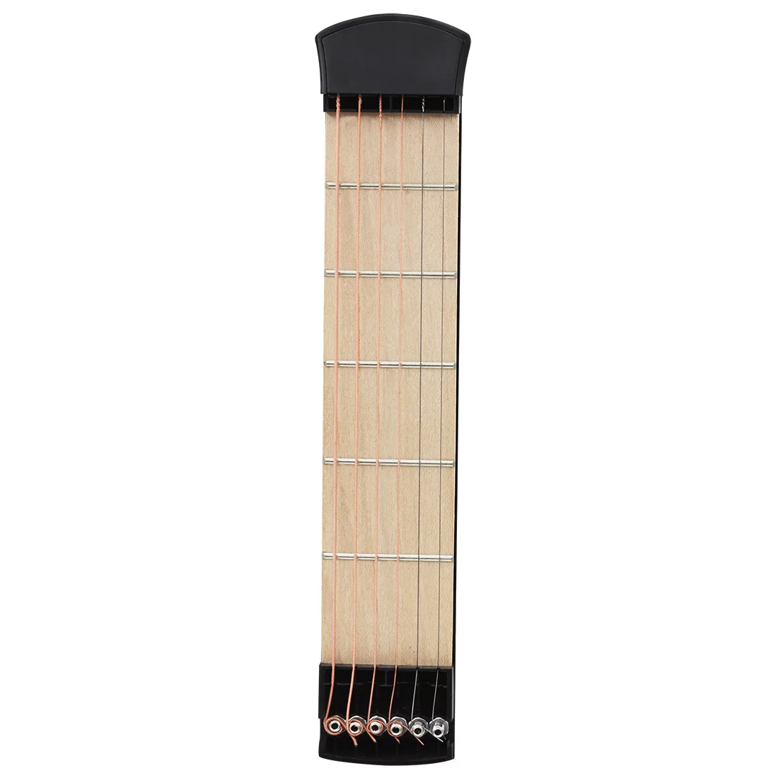 

Pockets Acoustic Guitar Practice Tool Gadget 6 String 6 Fret Model Training with wrench For Beginners Guitar Accessories
