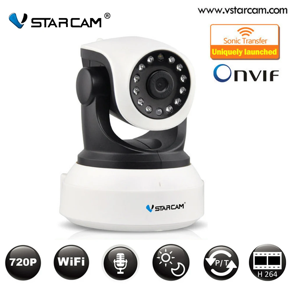  Vstarcam C7824WIP Onvif 2.0 720P IP Camera Wireless Wifi CCTV IP Camera with Eye4 APP Indoor Pan/Tilt IR CUT Night Vision Camera 