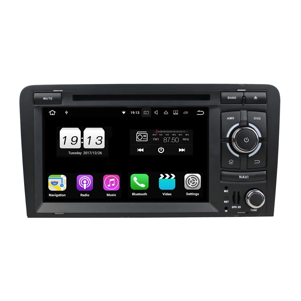 Flash Deal 1024*600 HD 7" Android 8.1 Car Radio GPS Multimedia Head Unit for Audi A3 S3 2003-2011 With 2GB RAM Bluetooth WIFI Mirror-link 1