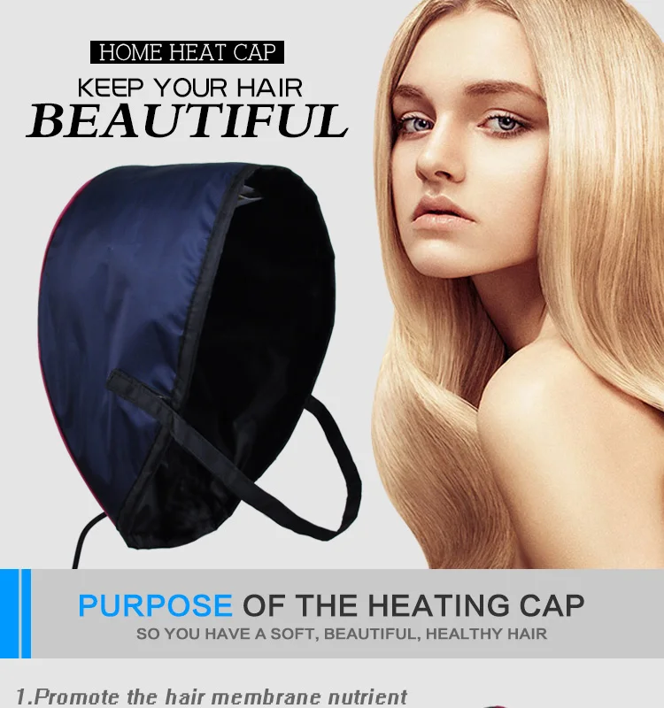 Tampa de Evaporação Cuidado do Cabelo Tampa de Óleo Tintura de Cabelo Cap para a Coloração do Cabelo de Cabelo Aquecimento Eléctrico Invertido Filme Caseiro Tensão 110 v Cap 2 Cuidado Do Cabelo Invertido Filme Caseiro Tampa