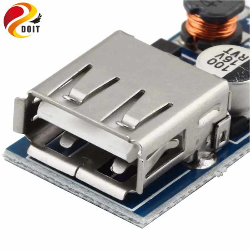 

DOIT 1Pcs 0.9V-5V DC-DC Adjustable Step-up Boost Power Converter Board Module 96% Transfer Efficiency Authentic