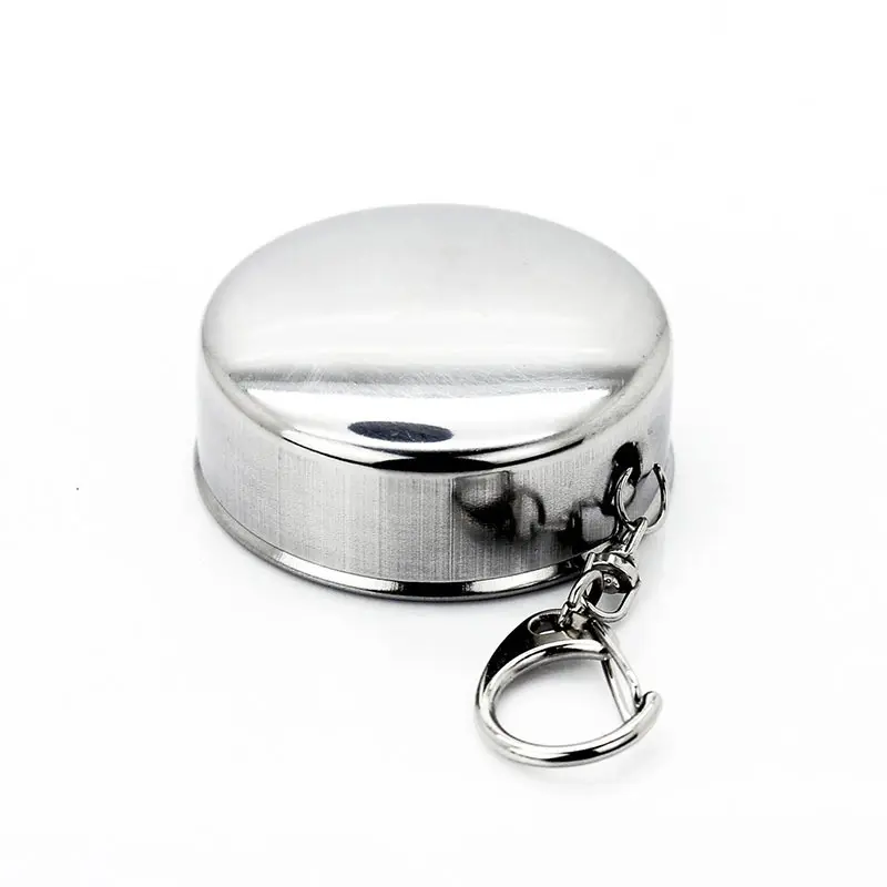 Mini Stainless Steel Portable Outdoor Travel Camping Folding Collapsible Cup Telescopic Mug With Keychain 75Ml 150Ml 240Ml (14)