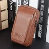 High Quality Genuine Leather Fanny Waist Pack Purse Money Men Natural Skin Casual Belt Bum Pouch Cell/Mobile Phone Case Hook Bag ► Photo 2/6