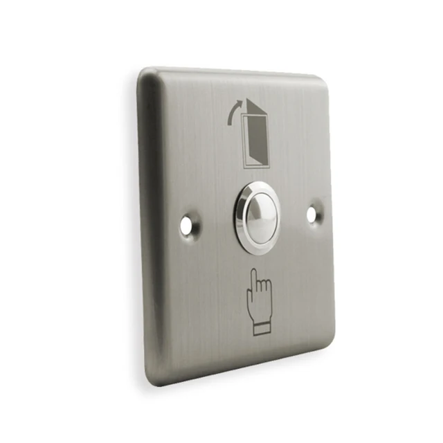 Metal Stainless Switch door exit button push to open Home Release Button with LED Light For Access Control Lock System NO/COM 4
