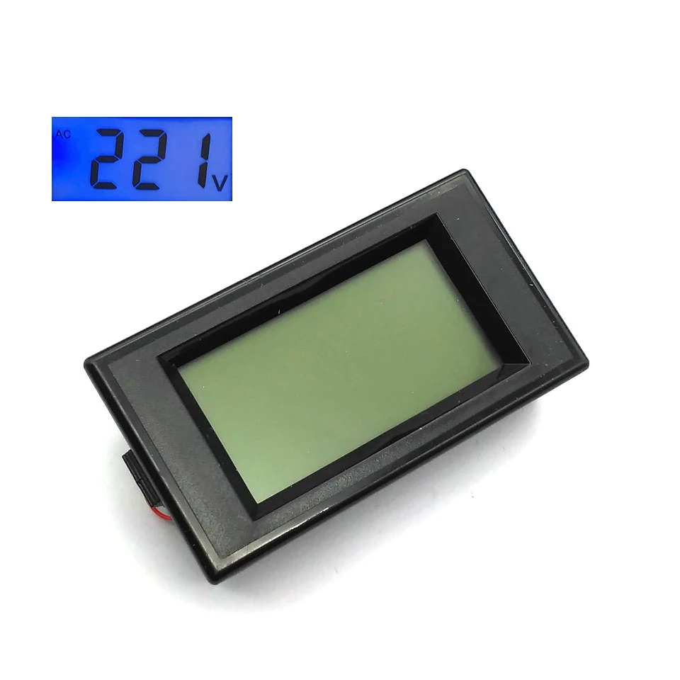 

AC 80-500V 2-wire Digital Blue LCD Circuit Volt Panel Meter Voltmeter Monitor