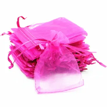 

500pcs Wholesale 8*11cm Drawstring Colorful Organza Jewelry spices Gift Bags Party Wedding Candy Packaging Bags & Pouch B140